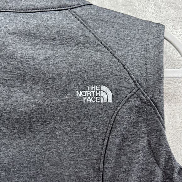 The North Face Sweater Women M Heather Dark Gray Full Zip Ridgeline Vest Hike - Picture 11 of 11